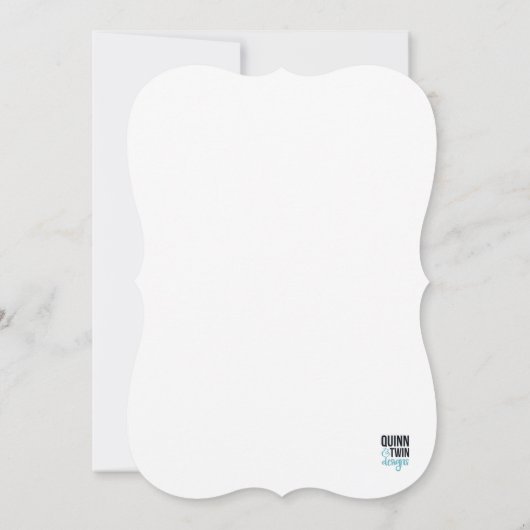 Spring Florals Wedding Kaart (Achterkant)