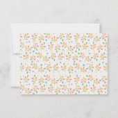 Spring Florals Wedding RSVP Kaart (Achterkant)