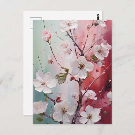 Spring Flower Blossoms Briefkaart (Voorkant / Achterkant)