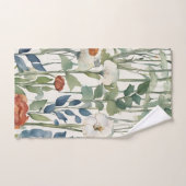 Spring Flower Blossoms Waterverf Art Bad Handdoek (Handdoek)