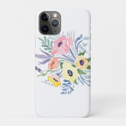 Spring Flower Bouquet | Aangepast tekst Bagagelabe Case-Mate iPhone Case (Achterkant)