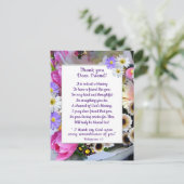 Spring Flower Bouquet bedankt vriend Briefkaart (Staand voorkant)