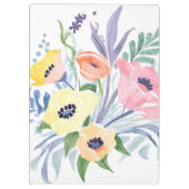 Spring Flower Bouquet |  bloemen Waterverf Klembord (Achterkant)