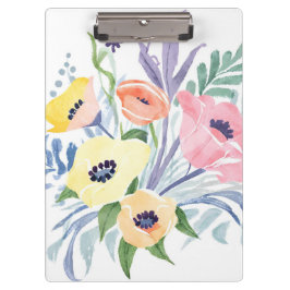 Spring Flower Bouquet | bloemen Waterverf Klembord