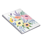Spring Flower Bouquet |  bloemen Waterverf Notitieboek (Rechterzijde)