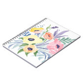 Spring Flower Bouquet |  bloemen Waterverf Notitieboek (Linkerzijde)