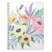 Spring Flower Bouquet |  bloemen Waterverf Notitieboek (Voorkant)