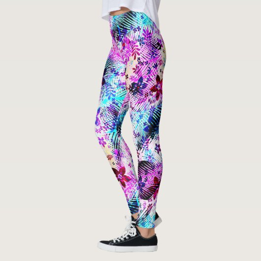 Spring Flower Bouquet - Edelweiss Festers Leggings (Links)