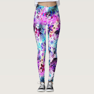 Spring Flower Bouquet - Edelweiss Festers Leggings