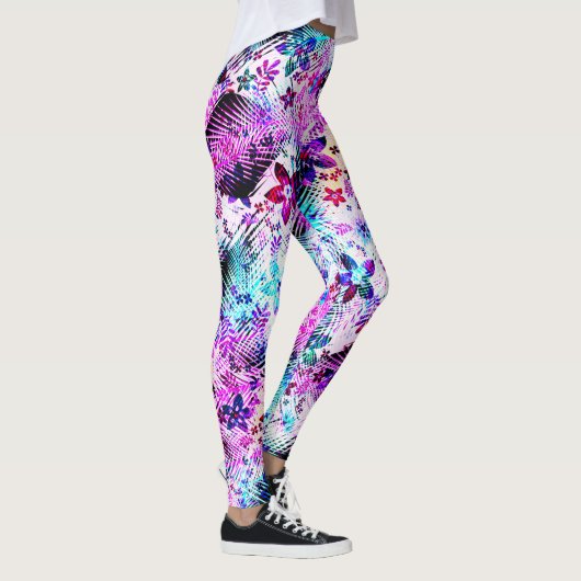 Spring Flower Bouquet - Edelweiss Festers Leggings (Rechts)