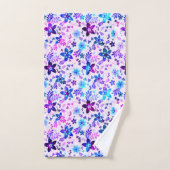 Spring Flower Bouquet - Edelweiss Flower Geometric Bad Handdoek (Handdoek)