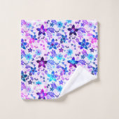 Spring Flower Bouquet - Edelweiss Flower Geometric Bad Handdoek (Wasdoekje)