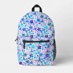 Spring Flower Bouquet - Edelweiss Flower Geometric Bedrukte Rugzak