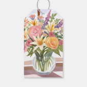 Spring Flower Bouquet | Kaart Cadeaulabel (Achterkant)