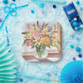 Spring Flower Bouquet |  Kaart Papieren Bordje (Feest)