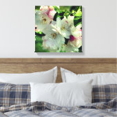 Spring Flower Crabapple Blossom 2 close Up Canvas Afdruk (Insitu (Slaapkamer))