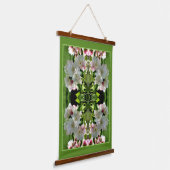 Spring Flower Crabapple Blossoms Abstract Hangend Wandkleed (Gebogen)