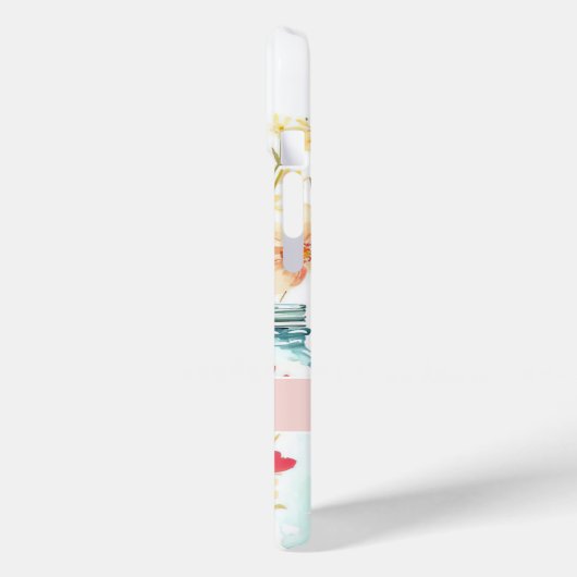 Spring Flower Design met naam Case-Mate iPhone Case (Achterkant / Links)