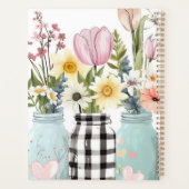 Spring Flower Design met naam Planner (Achterkant)