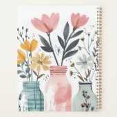 Spring Flower Design met naam Planner (Achterkant)