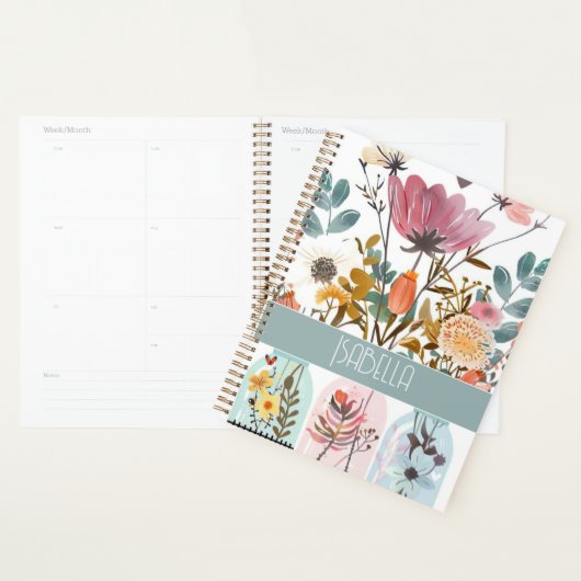 Spring Flower Design met naam Planner (Display)