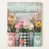 Spring Flower Design met naam Planner (Achterkant)