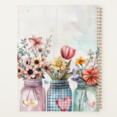 Spring Flower Design met naam Planner (Achterkant)
