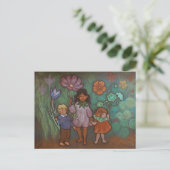 Spring Flower Fairies postcard Feestdagenkaart (Staand voorkant)