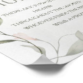 Spring Flower Floral Baby shower Fopspeen Hunt Poster (Hoek)