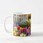 Spring Flower Garden Gepersonaliseerde koffie Koffiemok (Links)