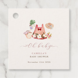 Spring Flower Garden Meisje Kleding Baby shower Bedankjes Labels