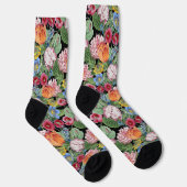 Spring Flower Garden Pattern Sokken (Rechts)