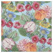 Spring Flower Garden Pattern Stof (Swatch)