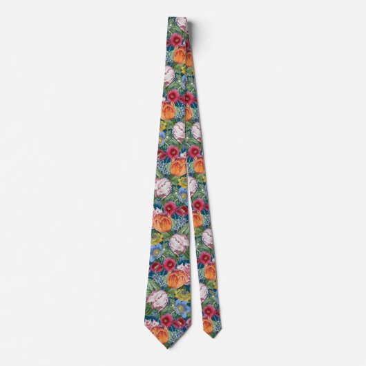 Spring Flower Garden Pattern Stropdas (Voorkant)