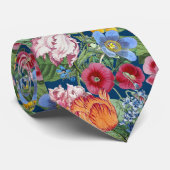 Spring Flower Garden Pattern Stropdas (Opgerold)