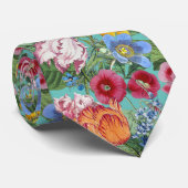 Spring Flower Garden Pattern Stropdas (Opgerold)