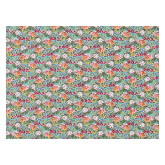 Spring Flower Garden Pattern Tafelkleed (Voorkant (Horizontaal))