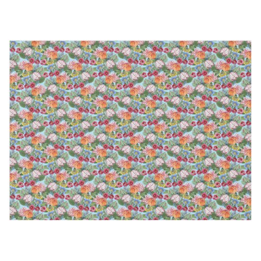 Spring Flower Garden Pattern Tafelkleed (Voorkant (Horizontaal))