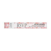 Spring Flower Garden RSVP | Roze Adreslabel Wikkel (Individueel)