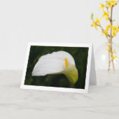 Spring Flower Gevouwen Blank Wenskaart Kaart (Gele Bloem)