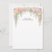 Spring Flower Happy Easter Personalized Photo Kaart (Achterkant)