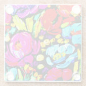 "Spring Flower" (Lentevloer) — Koop nu Glazen Onderzetter (Achterkant)