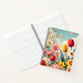 Spring Flower Naadloos Pattern Notitieboek (Binnen)