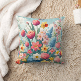 Spring Flower Naadloos Pattern Sierkussen