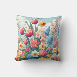 Spring Flower Naadloos Pattern Sierkussen