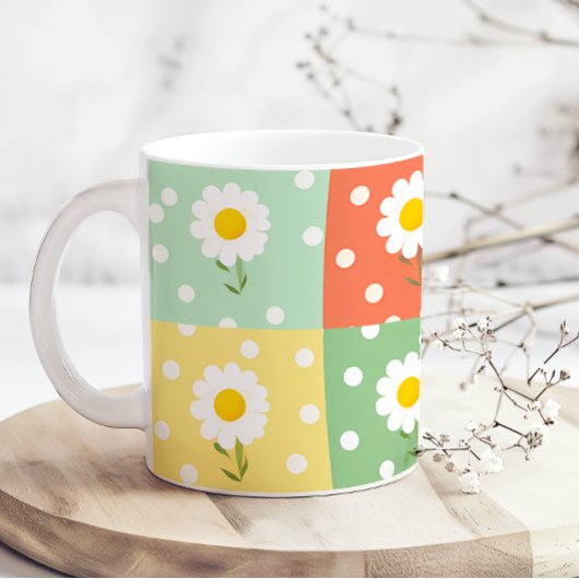Spring Flower Pastel Cute Fun  Koffiemok