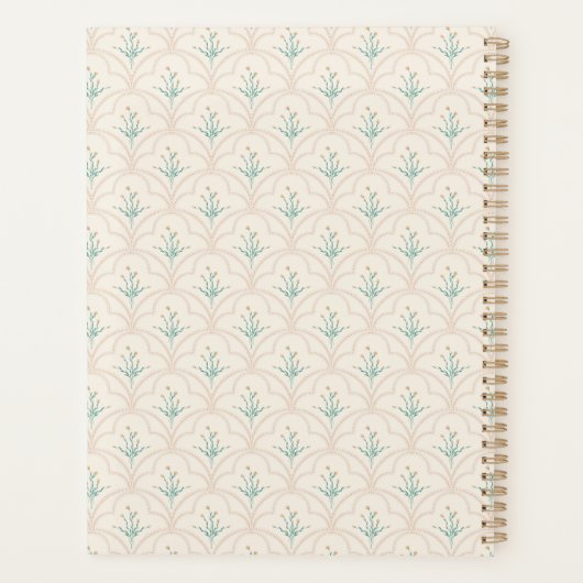 Spring flower pattern Planner (Achterkant)