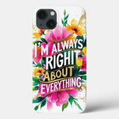 Spring Flower Sarcasm Quote Case-Mate iPhone Case (Achterkant)