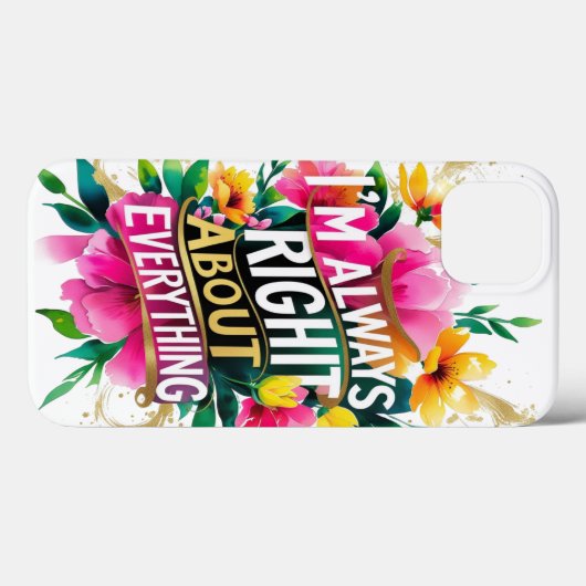 Spring Flower Sarcasm Quote Case-Mate iPhone Case (Achterkant (horizontaal))