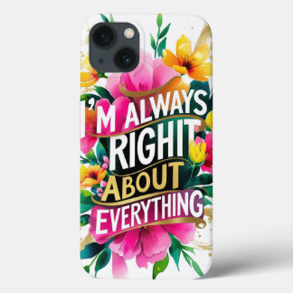 Spring Flower Sarcasm Quote Case-Mate iPhone Case